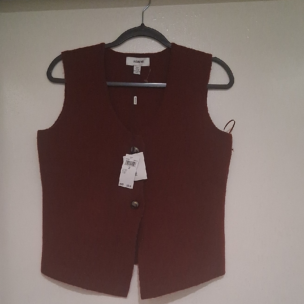 Jason Wu Deep Red Sleeveless Blouse